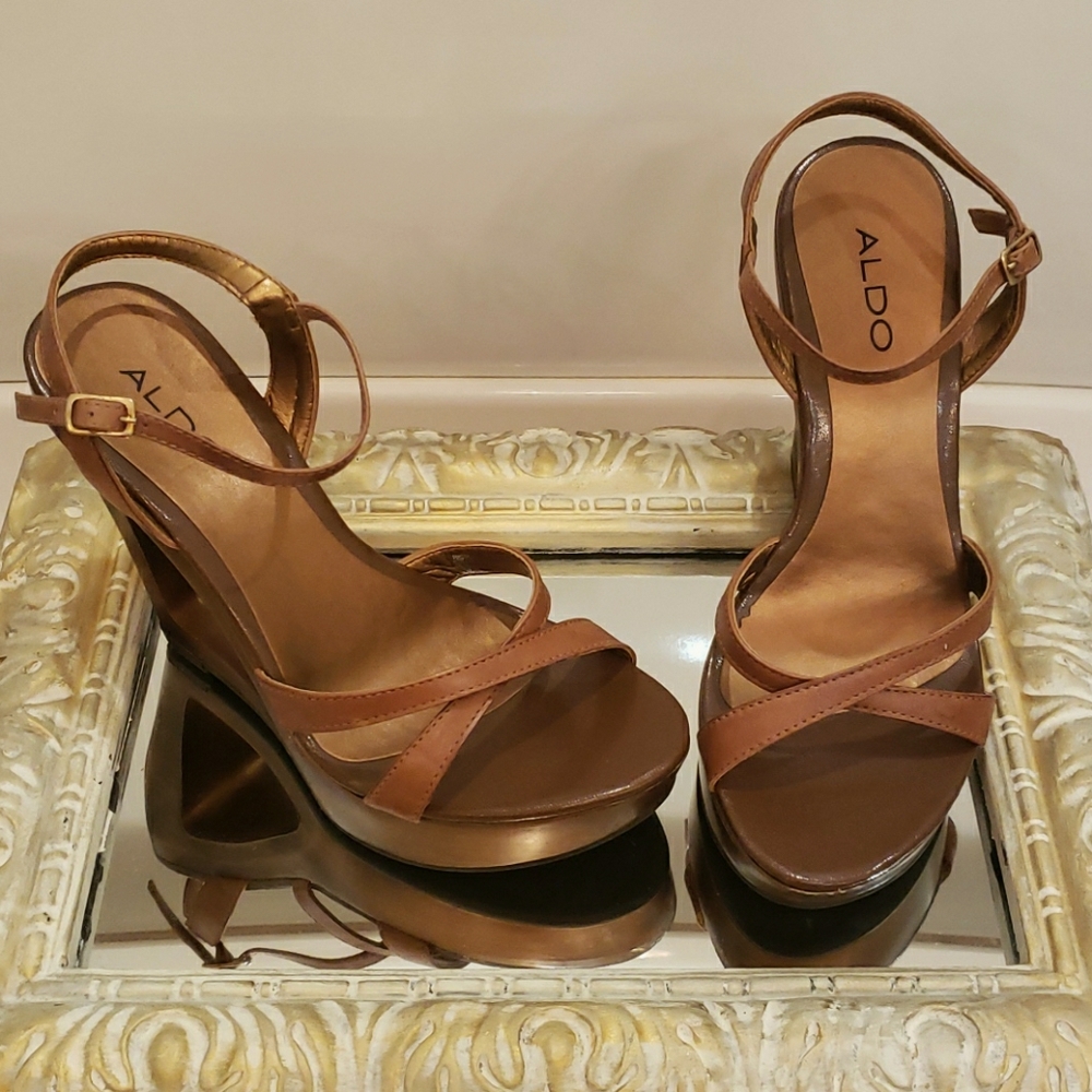 Bronze ALDO WEDGES
